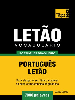 cover image of Vocabulário Português Brasileiro-Letão